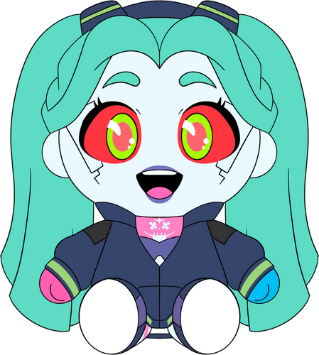 Concept of Rebecca Sit Plush (9in)
