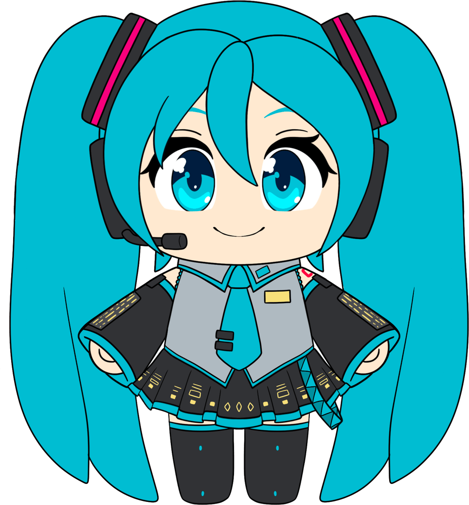 Standing Miku Plush (9in)