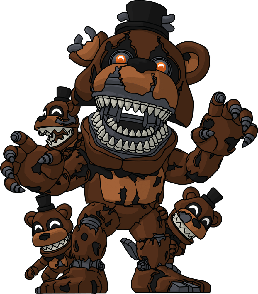 Nightmare Freddy and Freddles