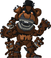 Nightmare Freddy and Freddles