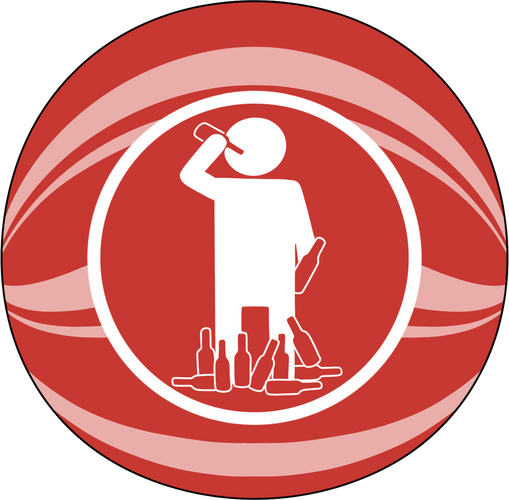 Concept of Perkaholic Stickie (6in)