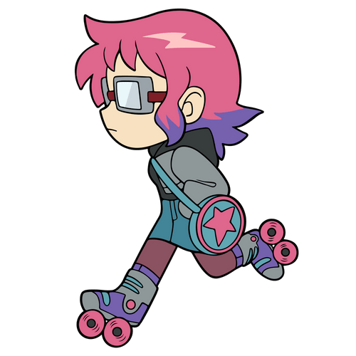 Concept of Ramona Skating Pin