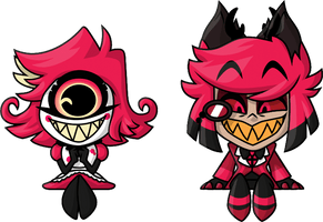 Alastor & Niffty Monitor Buddiez