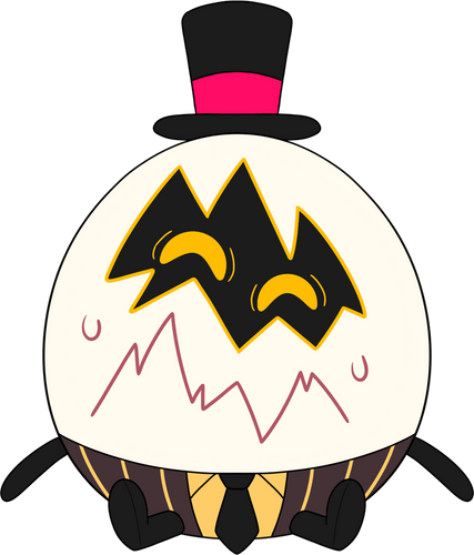 Concept of Nervous Egg Boi Stickie (6in)