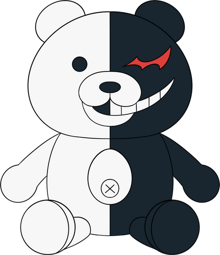 Concept of Monokuma Plush (9in)