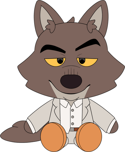 Concept of Mr. Wolf Plush (9in)