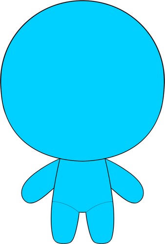 Concept of Blue Keychain