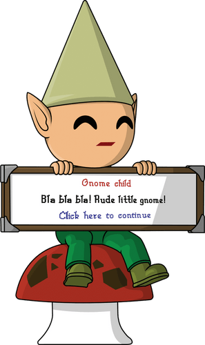 Concept of Gnome Child