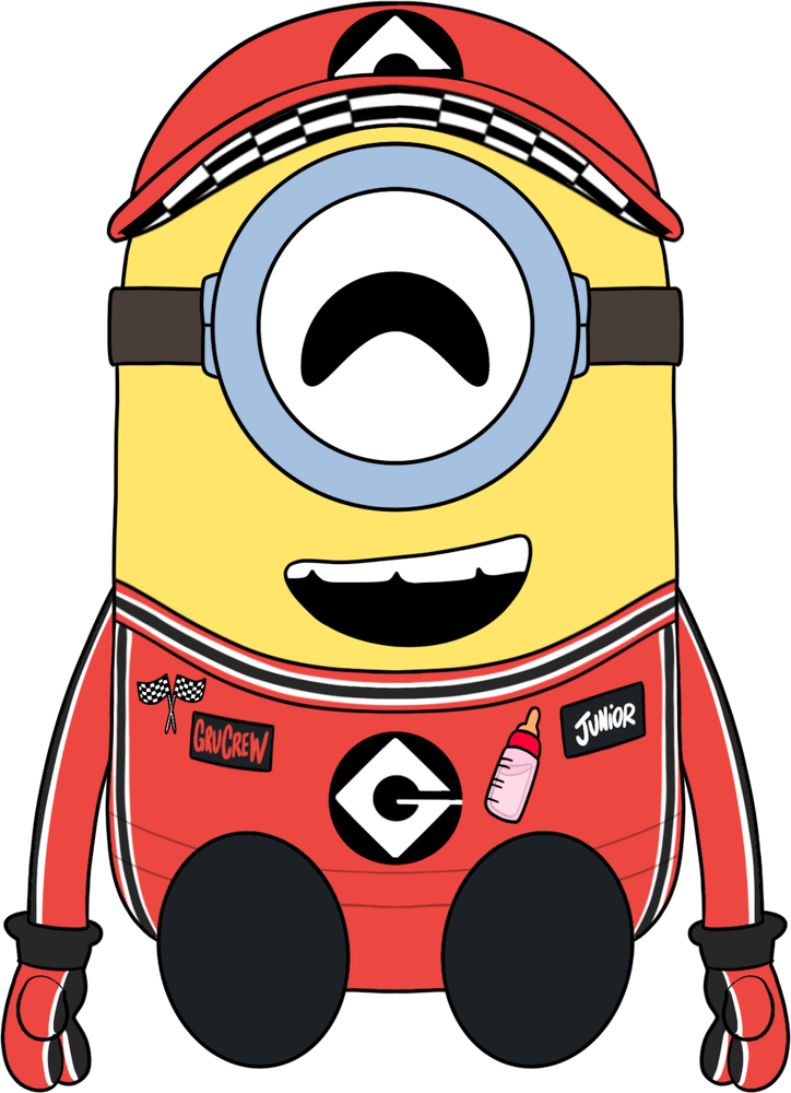 Racecar Minion Plush (9in)