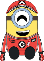 Racecar Minion Plush (9in)