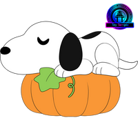 Pumpkin Snoopy Plush (9in)