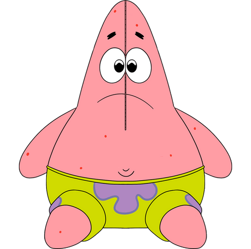 Concept of Peeled Patrick Plush (9in)