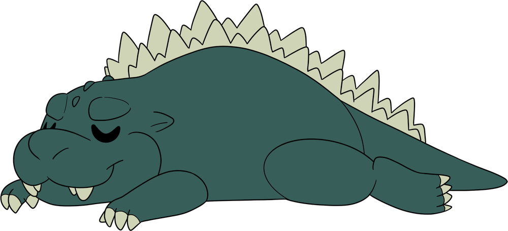 Concept of Weighted Godzilla Plush (16in)