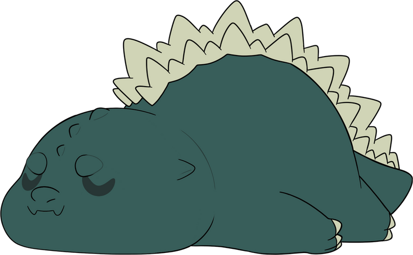 Concept of Sleepy Godzilla Night Light