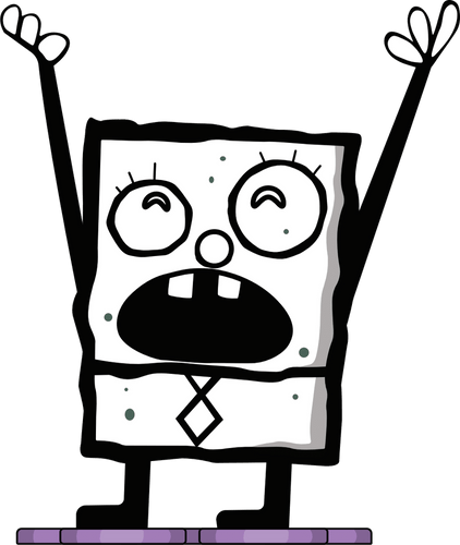 Concept of DoodleBob Pencil Holder