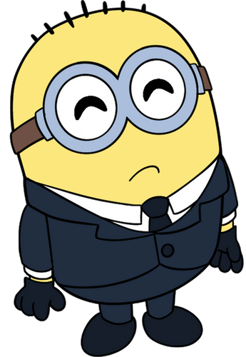 Concept of Sunglasses Suit Minion Pin