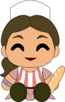 Sandwich Lady Plush (9in)