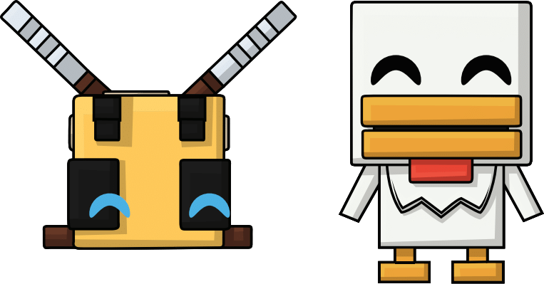 Concept of Bee & Chicken Monitor Buddiez