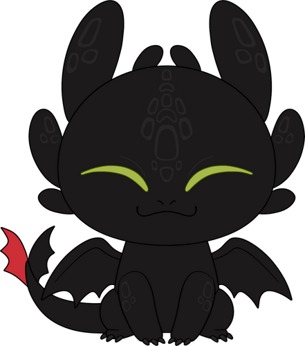 Concept of Toothless Plush (9in)