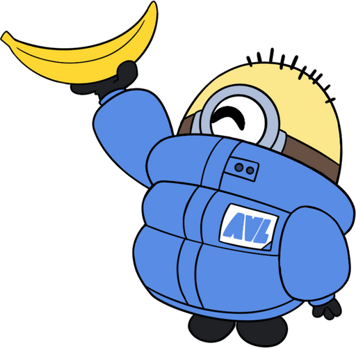 Concept of Banana Minion Pin