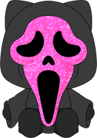 Glam Ghost Face Plush (9in)