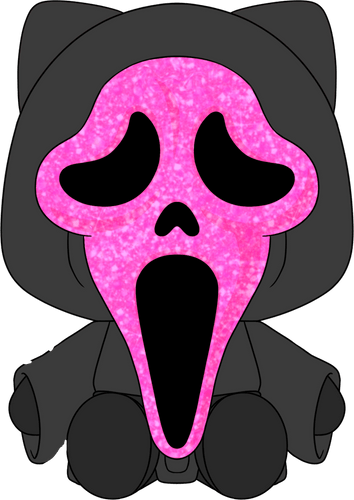 Glam Ghost Face Plush (9in)