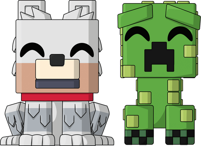 Concept of Wolf & Creeper Monitor Buddiez