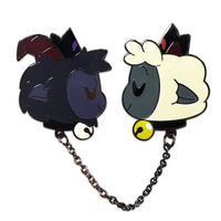 Goat and Lamb Lapel Pin