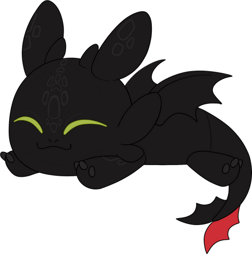 Concept of Weighted Toothless Plush (16in)