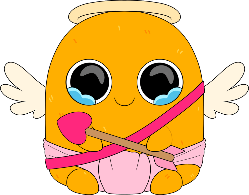 Valentines Sad Nuggie Plush (9in)