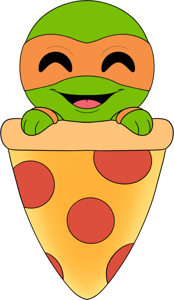 Michelangelo Pizza Plush (9in)