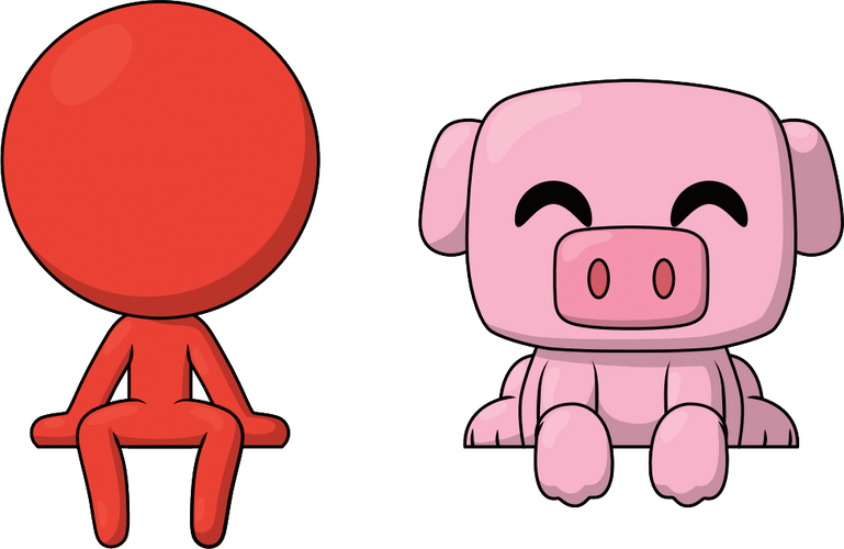 Concept of Red & Pig