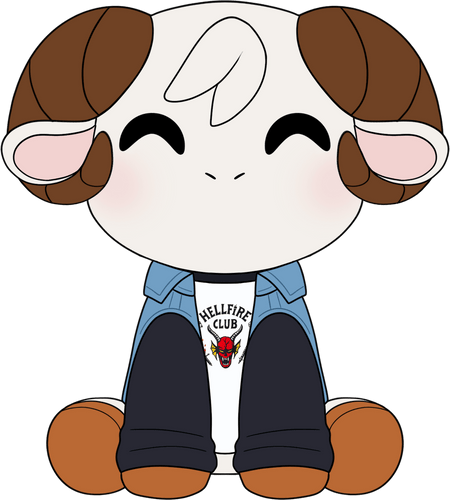 Concept of Stranger Things Eddie x Rammie Plush (9in)