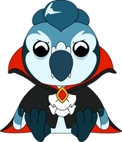 Vampire BlueJay Plush (9in)