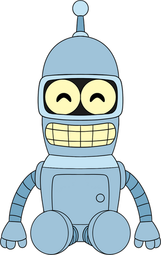 Concept of Bender Plush (9in)