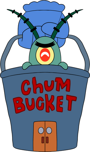 Concept of Plankton Chum Bucket Plush (9in)