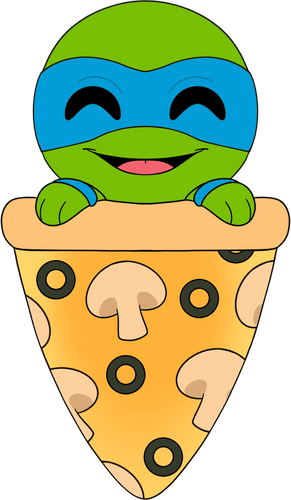 Concept of Leonardo Pizza Plush (9in)