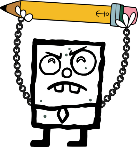 Concept of DoodleBob Pin