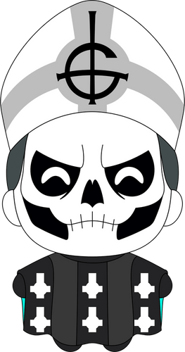 Papa II Keychain (5in)