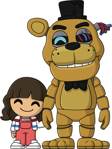 Concept of Abby & Golden Freddy