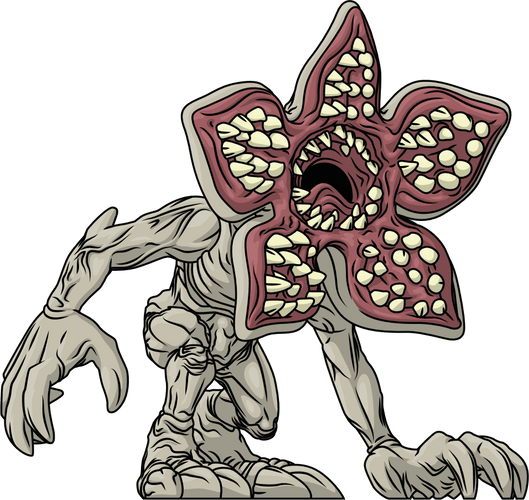 Concept of Lunging Demogorgon