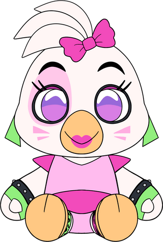 Concept of Glamrock Chica Shoulder Rider (6in)