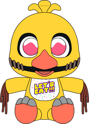 Concept of Withered Chica Plush (9in)