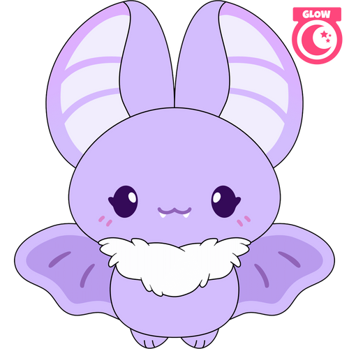 Concept of Bitty Bat Keychain (5in)