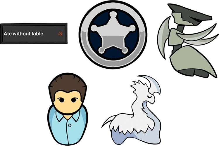 Concept of RimWorld Pin Set