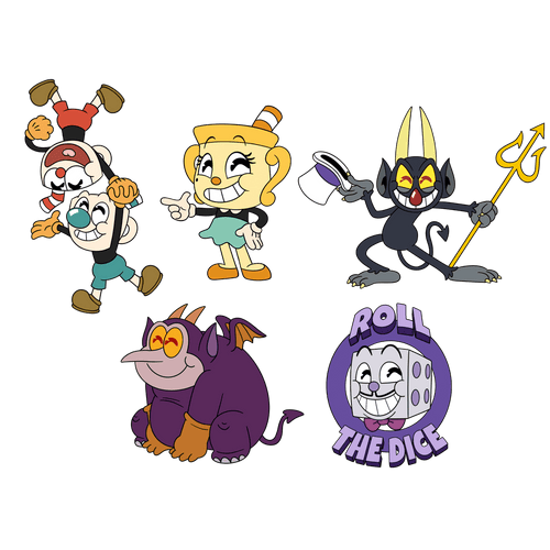 Concept of Cuphead Pin Set