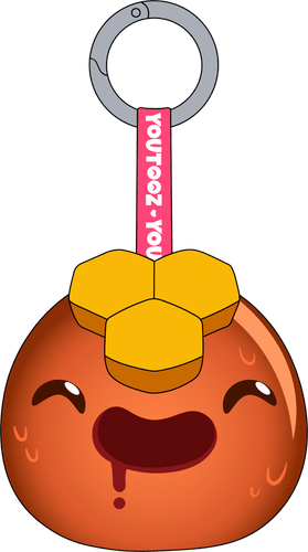 Radiant Honey Slime Keychain (5in)