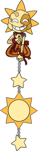 Concept of Sun Hanging Pin