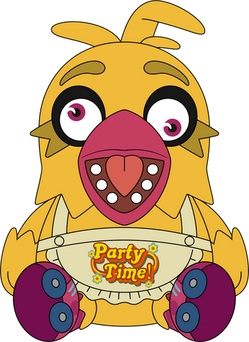 Concept of Chica’s Party World Plush (9in)