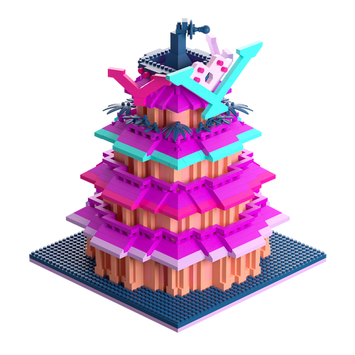 Concept of V Tower Brickset